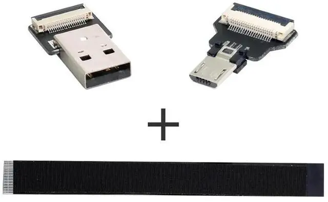 Alt view image 2 of 7 - WRIARICH 1.0M Flat Ribbon Micro USB Male to Male Extension Cable | USB2.0 Flexible Flex Cord