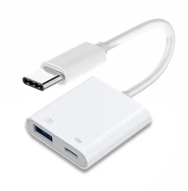 Main image of WRIARICH USB-C to USB 3.0 Type-A Female Adapter, PD Charging & Data Converter for Mac, Laptops, Tablets & Phones