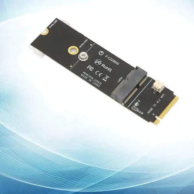 Alt view image 2 of 7 - WRIARICH M.2 A+E Key to M Key Adapter Card, Retains WiFi Bluetooth, Supports M.2 NVMe SSD Expansion