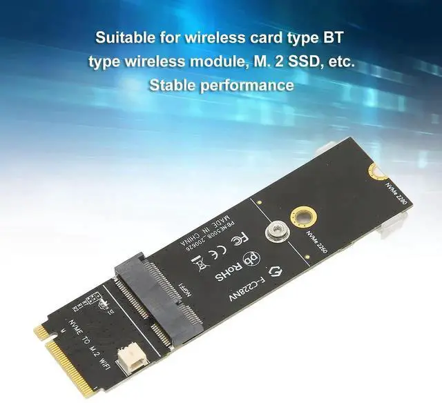 Alt view image 4 of 7 - WRIARICH M.2 A+E Key to M Key Adapter Card, Retains WiFi Bluetooth, Supports M.2 NVMe SSD Expansion