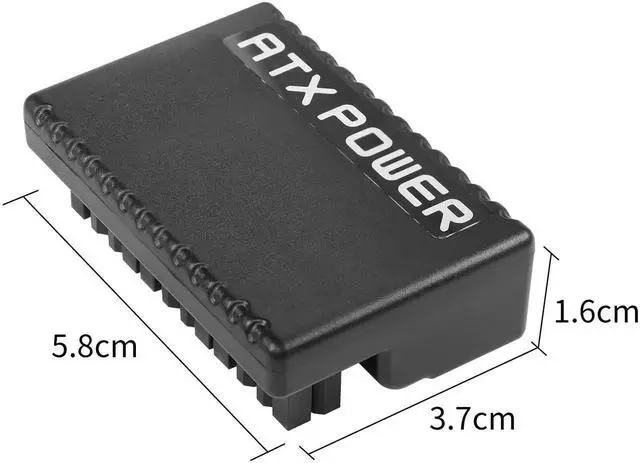 Alt view image 2 of 6 - WRIARICH 90 Degree ATX 24Pin Power Adapter Board, 24Pin ATX Male to Female Right Angle PSU Connector for Desktop Motherboard