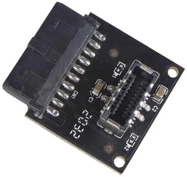 Main image of WRIARICH 1PC Black USB 3.0 20Pin to Type-E Cable, USB 3.1 Front Panel Socket Adapter for Motherboard