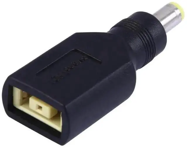Alt view image 3 of 5 - WRIARICH Black DC 5.5×2.5mm Male to Large Square Female Power Plug Adapter Connector