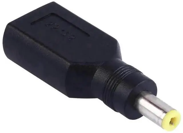 Alt view image 4 of 5 - WRIARICH Black DC 5.5×2.5mm Male to Large Square Female Power Plug Adapter Connector