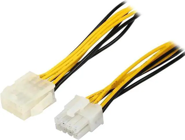 Alt view image 2 of 2 - WRIARICH 8 Inch 4+4 Pin EPS/ATX 12V CPU Power Extension Cable, 8-Pin Motherboard Power Cord