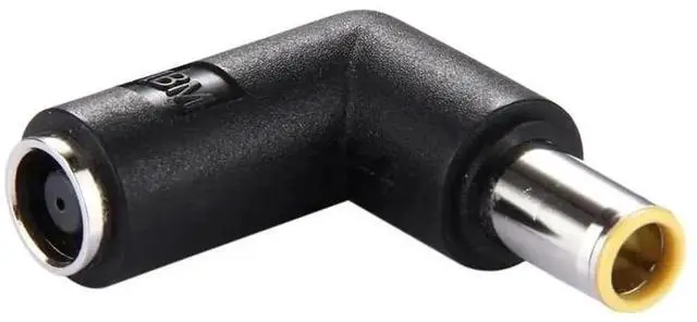 Main image of WRIARICH 90 Degree Right Angle DC 7.9x5.4mm Male to Female Power Connector Adapter, Elbow DC Barrel Plug Converter for ThinkPad IBM Laptops Notebooks