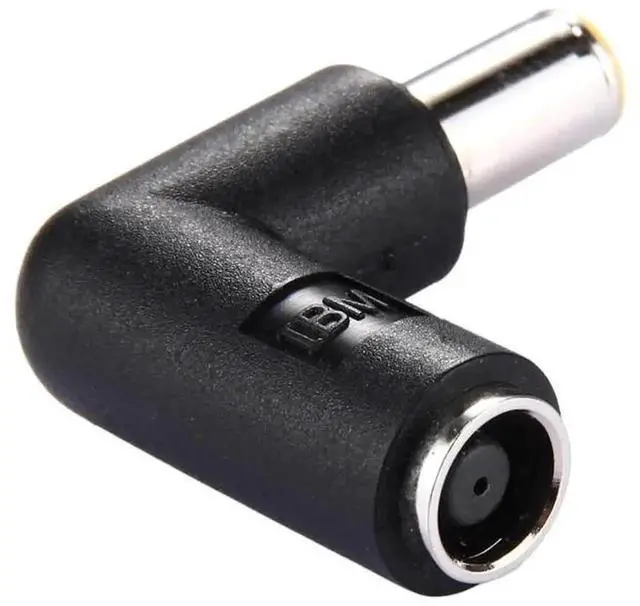 Alt view image 2 of 4 - WRIARICH 90 Degree Right Angle DC 7.9x5.4mm Male to Female Power Connector Adapter, Elbow DC Barrel Plug Converter for ThinkPad IBM Laptops Notebooks