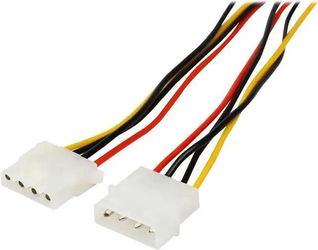 Alt view image 4 of 5 - WRIARICH 14 Inch Molex 4Pin IDE Male to Female Power Extension Cable for HDD, Fan and Floppy Drive
