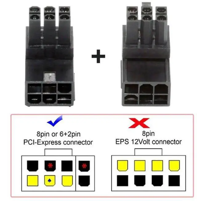 Alt view image 5 of 7 - WRIARICH 2 Pack 90 Degree ATX 6Pin GPU Power Adapter, Angled Graphics Card Power Connector