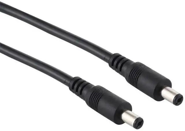 Alt view image 3 of 6 - WRIARICH 50cm Black 8A DC 5.5x2.1mm Male to Male Power Plug Extension Cable