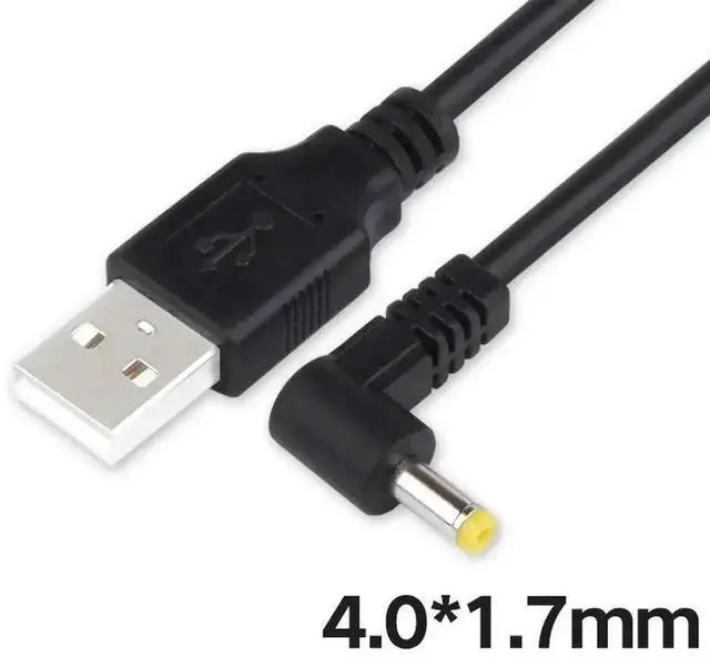 Main image of WRIARICH 3.3FT/1M 90° Right Angle USB Male to DC 4.0*1.7mm 5V Power Cable