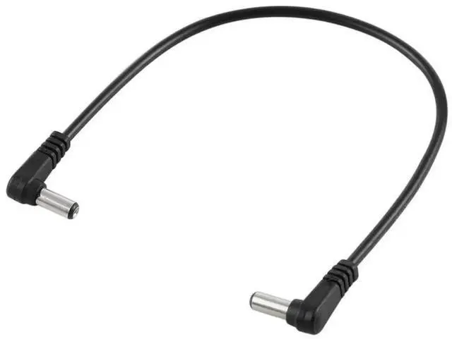Alt view image 3 of 3 - WRIARICH 30cm 5A 5.5x2.1mm Male to Male Right Angle DC Power Cable, 12V-24V High Current DC Extension Cord