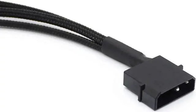 Alt view image 2 of 6 - WRIARICH 2 Pack 10 Inch Molex to Triple 3Pin/4Pin PC Case Fan Splitter Power Adapter Cable