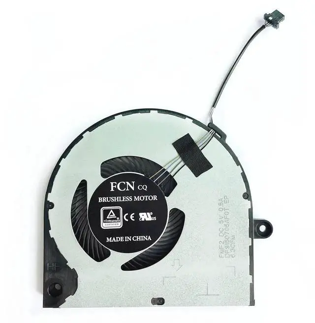 Alt view image 2 of 6 - WRIARICH New Dual CPU+GPU Cooling Fan Set DFS150005AA0T FMF3 (0KGH4R) / DFS150705AF0T FMF2 (0YND40) for Dell Vostro 7500 7501, Inspiron 7500 7501 Series, DC5V 0.5A 4-Pin PWM Blowers