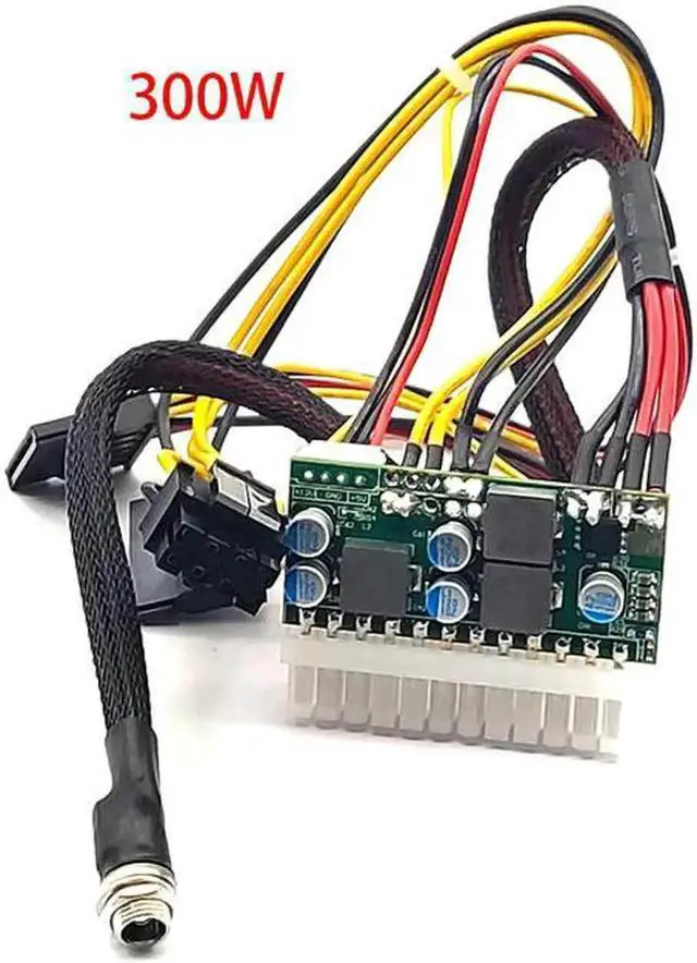 Main image of WRIARICH DC-ATX-300W Inline Pico PSU Module, 12V DC Input 300W High Power DC-ATX Power Converter Board, Fanless Silent Mini ITX PC Power Supply Accessory