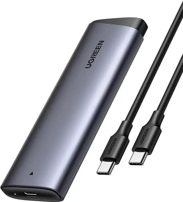 Main image of WRIARICH UGREEN M.2 NVMe SSD Enclosure, USB 3.2 Gen 2 10Gbps External SSD Reader Adapter, Supports M-Key & B+M Key NVMe SSD, Compatible with 2230/2242/2260/2280, UASP & TRIM Supported