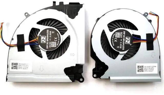 Main image of WRIARICH CPU GPU Dual Cooling Fan Kit for Dell Inspiron 15-7000 7557 7559 5576 5577, OEM P/N 04X5CY 0RJX6N DFS201105000T FGLQ DFS2001053P0T FGLP
