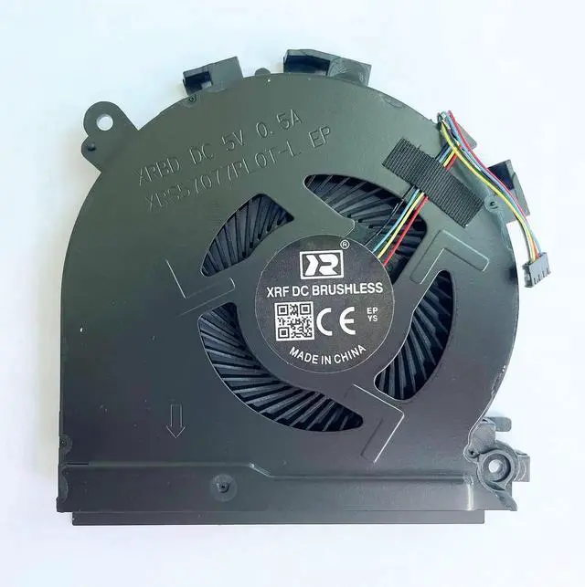 Alt view image 5 of 6 - WRIARICH New Dual CPU+GPU Forced Air Cooling Fan Pair L17605-001 / L17606-001 for HP Spectre X360 15-CH Series, DC 5V 4-Pin PWM Plastic Blower, Low Noise 15dB