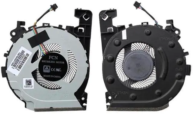 Alt view image 2 of 4 - WRIARICH New Dual CPU+GPU Cooling Fan Set L20335-001 / L20334-001 for HP Pavilion Gaming 15-cx Series TPN-C133