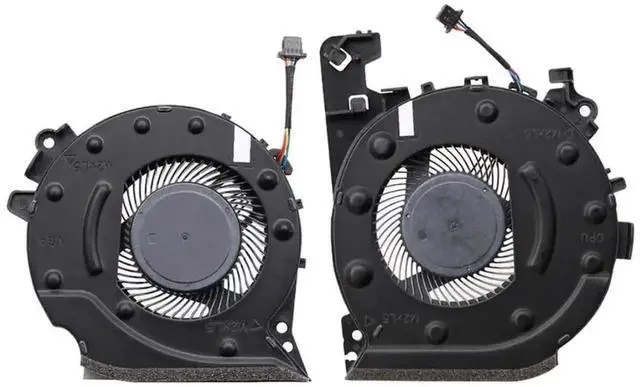 Alt view image 3 of 4 - WRIARICH New Dual CPU+GPU Cooling Fan Set L20335-001 / L20334-001 for HP Pavilion Gaming 15-cx Series TPN-C133
