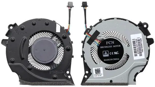 Alt view image 4 of 4 - WRIARICH New Dual CPU+GPU Cooling Fan Set L20335-001 / L20334-001 for HP Pavilion Gaming 15-cx Series TPN-C133