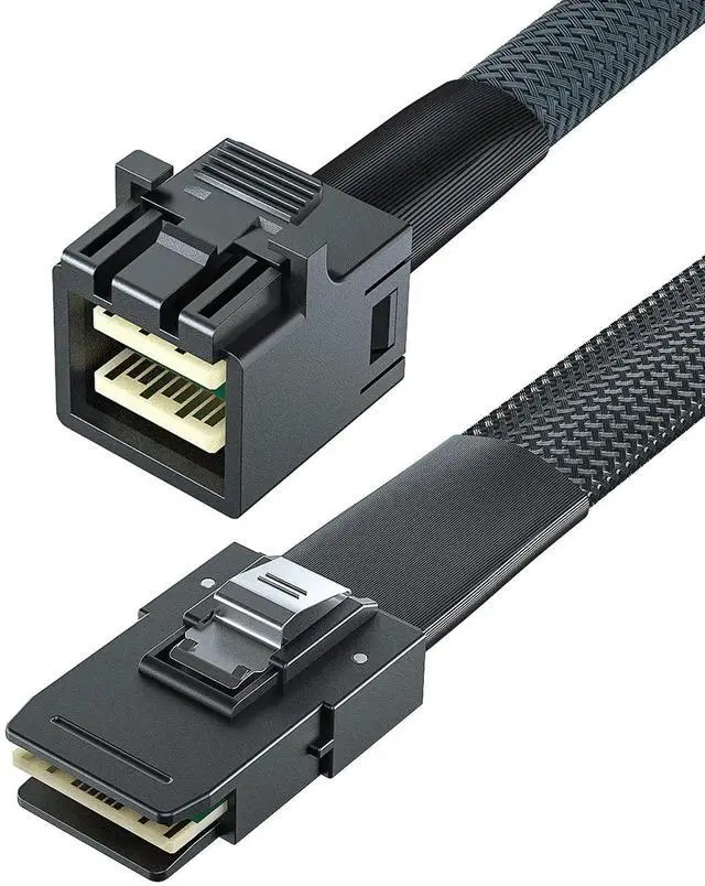 Alt view image 2 of 5 - WRIARICH SFF-8643 to SFF-8087 Internal Mini SAS HD Cable, Compatible with 12Gbps SAS Drives and 6Gbps SAS/SATA Drives, 1-m(3.28ft), 2 Pack