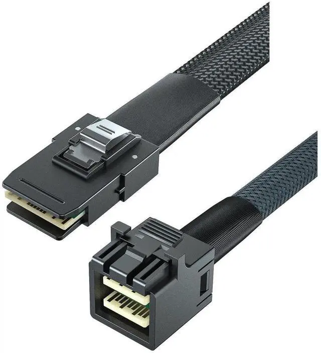 Alt view image 4 of 5 - WRIARICH SFF-8643 to SFF-8087 Internal Mini SAS HD Cable, Compatible with 12Gbps SAS Drives and 6Gbps SAS/SATA Drives, 1-m(3.28ft), 2 Pack