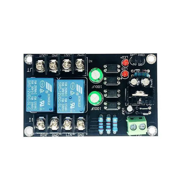 Alt view image 2 of 3 - WRIARICH Class D 2.0 Digital Power Amplifier Speaker Protection Board 300W Delay Relay Speaker Protection