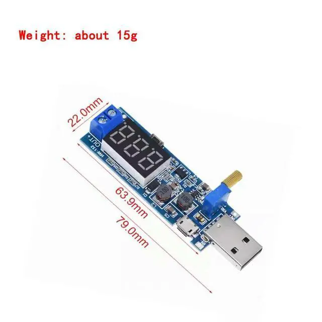 Alt view image 2 of 3 - WRIARICH USB boost power regulator module DC-DC 5V to 3.3V 9V 12V 24V digital desktop power module