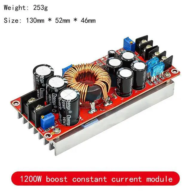 Alt view image 2 of 3 - WRIARICH 1200W high-power DC-DC boost constant voltage constant current adjustable vehicle charging power supply module