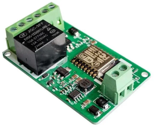Alt view image 3 of 3 - WRIARICH 1Pcs Green ESP8266 10A 220V Network Relay Module Input DC 7V~30V Modules