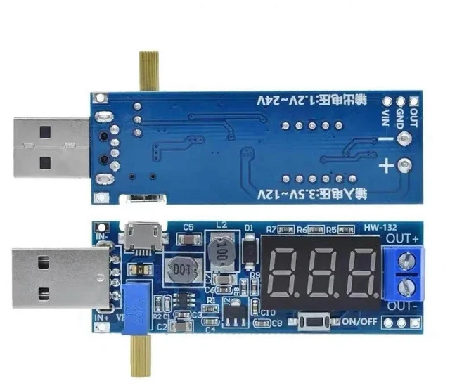 Main image of WRIARICH DC-DC 5V to 3.5V / 12V USB Step UP / Down Power Supply Module Adjustable Boost Buck Converter Out DC 1.2V-24V