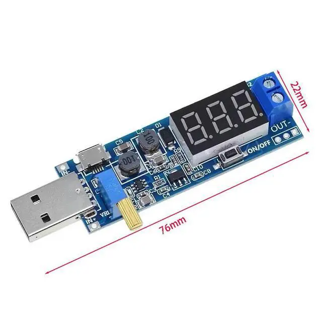 Alt view image 2 of 2 - WRIARICH DC-DC 5V to 3.5V / 12V USB Step UP / Down Power Supply Module Adjustable Boost Buck Converter Out DC 1.2V-24V