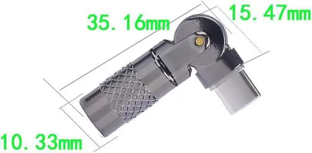 Alt view image 3 of 5 - WRIARICH USB C Female to USB C Male 180 Rotating Fast Charge Adapter 2PCS for Phone 15/15pro/15plus/15 pro max Laptop Tablet