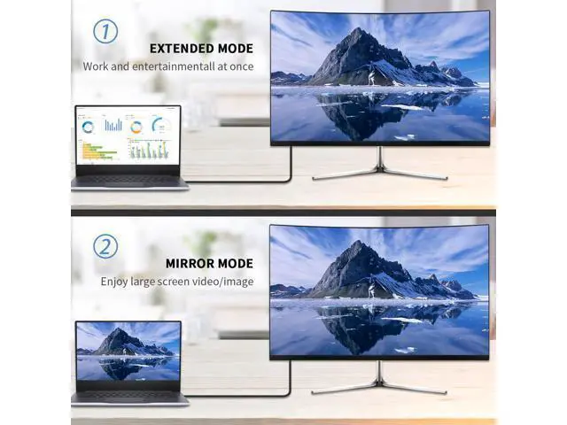 Alt view image 6 of 7 - WRIARICH Vszerda VGA Extension Cable, 90 Degree Up Angle VGA Cable Male to Female Extension Extender Cable 1080P Full HD for PC TV Projector,1.5ft