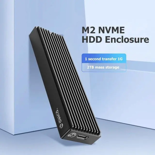 Main image of WRIARICH ORICO M2PV-C3 Type-C M.2 NVME SSD Mobile Enclosure Aluminum Alloy USB 3.1 10Gbps 2TB External Solid State Drive Box Case