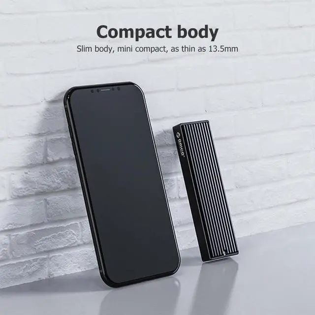 Alt view image 4 of 6 - WRIARICH ORICO M2PV-C3 Type-C M.2 NVME SSD Mobile Enclosure Aluminum Alloy USB 3.1 10Gbps 2TB External Solid State Drive Box Case