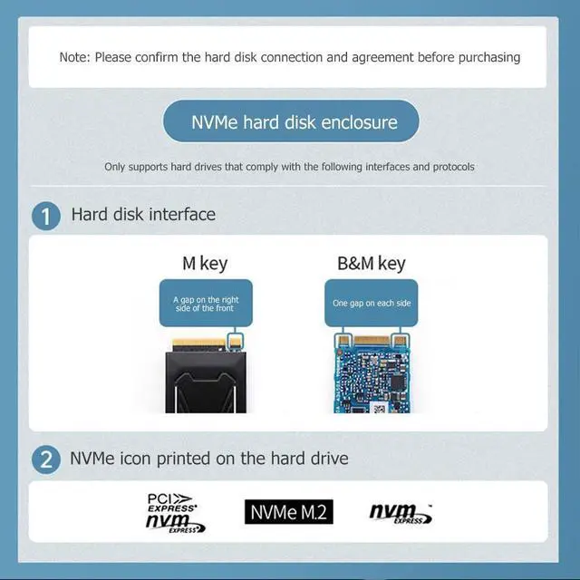 Alt view image 5 of 6 - WRIARICH ORICO M2PV-C3 Type-C M.2 NVME SSD Mobile Enclosure Aluminum Alloy USB 3.1 10Gbps 2TB External Solid State Drive Box Case