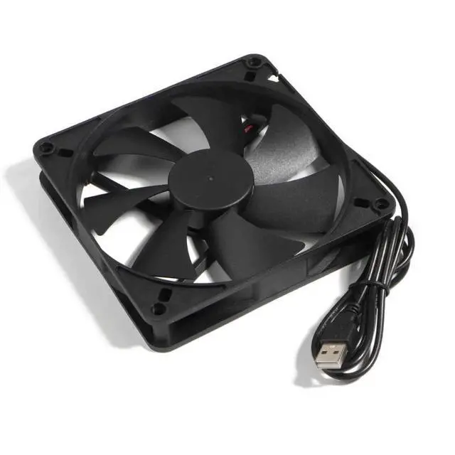 Alt view image 2 of 6 - WRIARICH 5V USB Connector 1800RPM PC Fan Cooler Heatsink Exhaust CPU Cooling Fan Replacement 140x140mm 14CM
