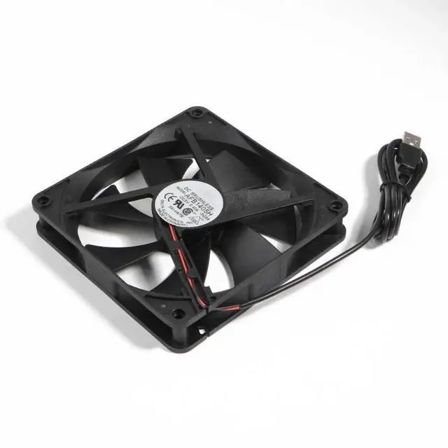 Alt view image 4 of 6 - WRIARICH 5V USB Connector 1800RPM PC Fan Cooler Heatsink Exhaust CPU Cooling Fan Replacement 140x140mm 14CM