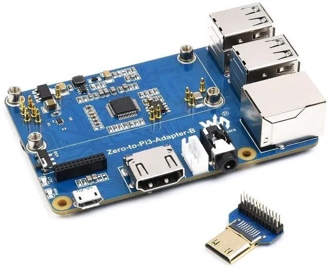 Main image of WRIARICH Pi Zero 2W to Raspberry Pi 3B/B+ Adapter,Based on Raspberry Pi Zero 2W to Reproduce The Original Appearance of The 3B Series,Alternative Solution for Raspberry Pi 3 Model B/B+