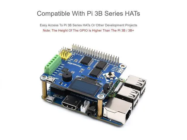 Alt view image 4 of 7 - WRIARICH Pi Zero 2W to Raspberry Pi 3B/B+ Adapter,Based on Raspberry Pi Zero 2W to Reproduce The Original Appearance of The 3B Series,Alternative Solution for Raspberry Pi 3 Model B/B+