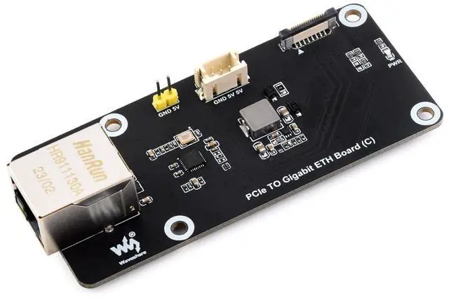 Main image of WRIARICH PCIe to Gigabit ETH Board (C) for Raspberry Pi 5,10/100/1000Mbps Network Standard,Pice x1 GEN2 Interface,RJ45 Gigabit Ethernet Port