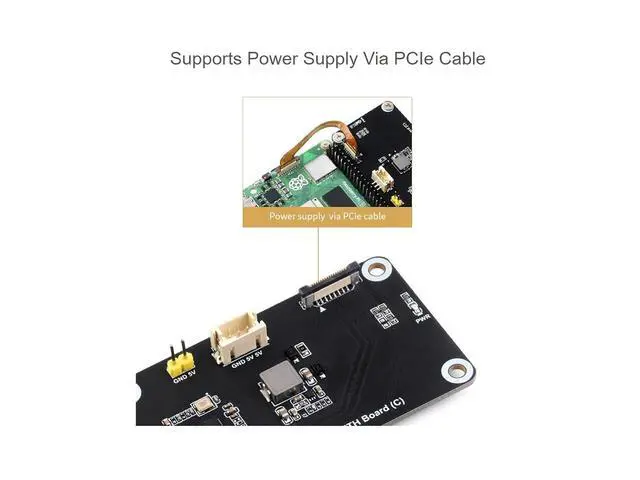 Alt view image 5 of 7 - WRIARICH PCIe to Gigabit ETH Board (C) for Raspberry Pi 5,10/100/1000Mbps Network Standard,Pice x1 GEN2 Interface,RJ45 Gigabit Ethernet Port