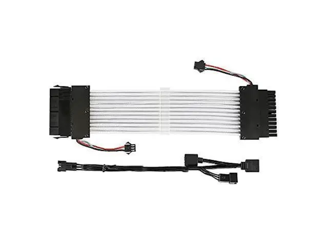 Alt view image 5 of 5 - WRIARICH 24Pin ATX Motherboard RGB Extension Power Supply Cable for PC Case DIY Computer Cord Custom Build Gaming Case Modding