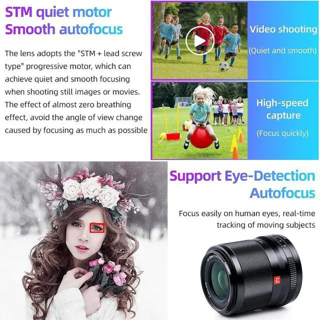 Alt view image 4 of 7 - WRIARICH AF 33mm f/1.4 F1.4 Z Lens for Nikon Z Mount, APS-C Z Mount Lens for Nikon Zfc Z5 Z6 Z7 II Z50