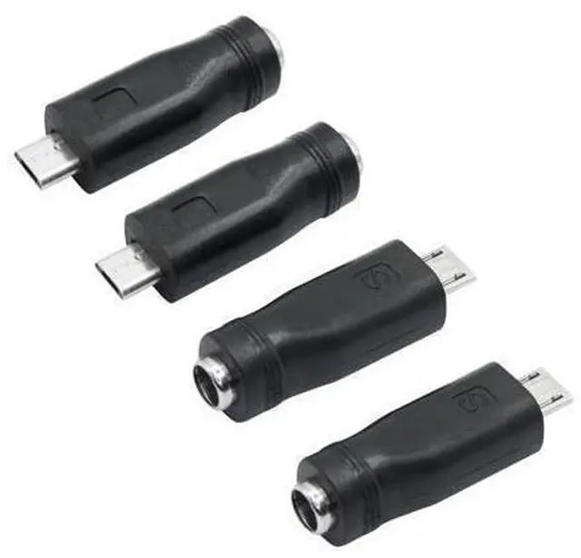 Main image of WRIARICH Vszerda DC 5.5mm x 2.1mm to Micro USB Adapter, 5V DC 5521 Female to Micro USB Male Plug Convert Connector Power (4Pcs)