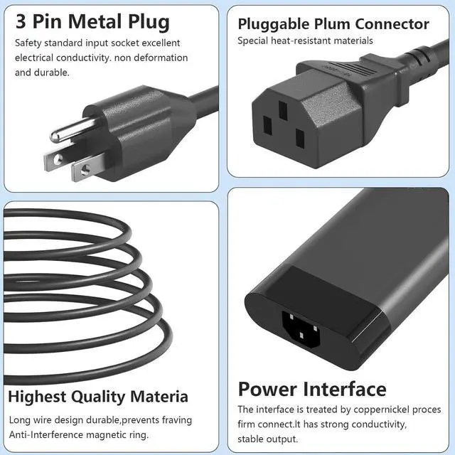 Alt view image 4 of 7 - WRIARICH New 230W 4.5mm Blue Tip Charger Compatible with HP M41303-001 Omen 15 16 Victus 16 Zbook Fury 16 G8 G9 G10 TPN-LA10 M35733-001 M85389-003 19.5V 11.8A Gaming Laptop Adapter Power Cord