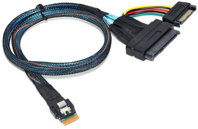 Main image of WRIARICH U.2 15-pin SATA power cable for 8654 4i to 8639 hard drive SSD