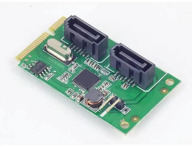Main image of WRIARICH 2 Ports SATA 6G mini PCI Express Controller Card Mini PCI-Express SATA 3.0 Controller Card (2x SATA 6G, chipset )